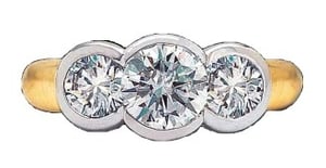 Diamond bezel setting Image