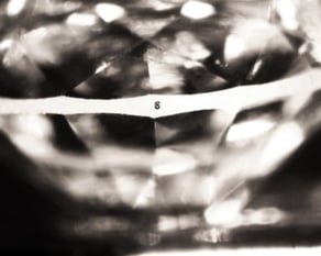 Image 6 – Crown girdle facets are normal and pavilion girdle facets are painted.