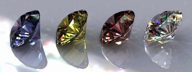The colorful world of diamonds Image